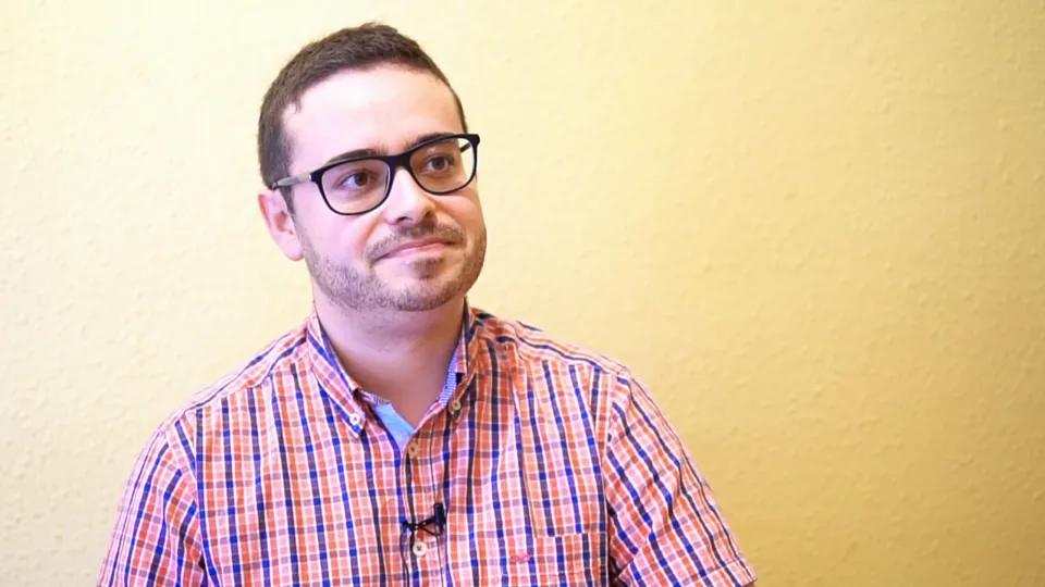 Enric, de Adictos a la Filosofía durante la conversación.