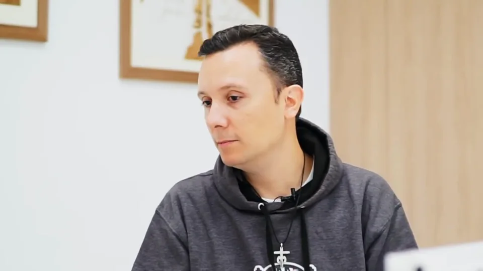 Daniel Pajuelo durante la conversación.