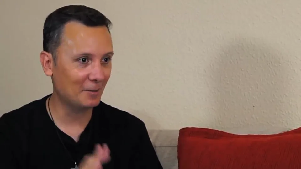 Daniel Pajuelo durante la conversación.