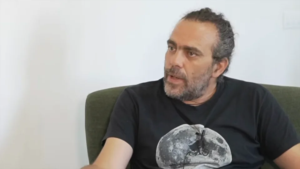 Germán Contreras durante la conversación.