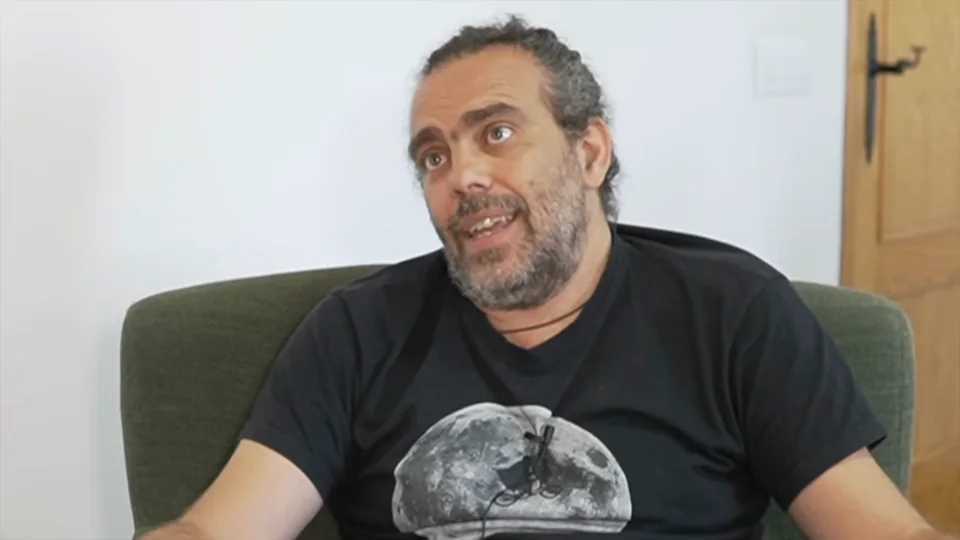 Germán Contreras durante la conversación.