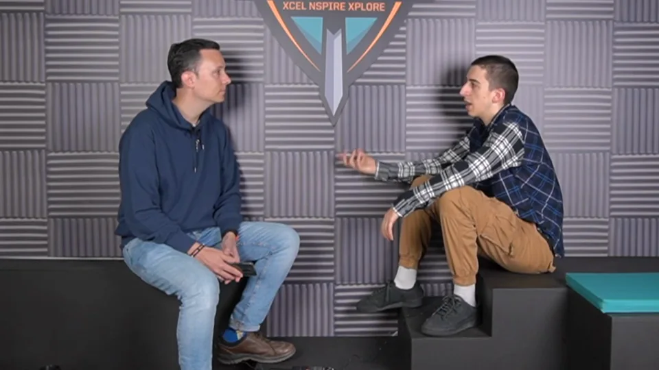Goorgo y Daniel Pajuelo durante la conversación.