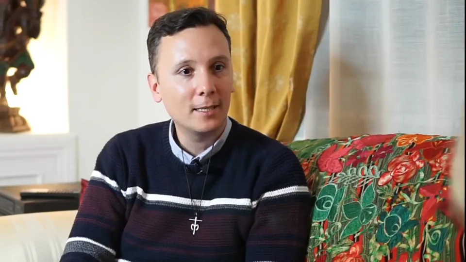 Daniel Pajuelo durante la conversación.