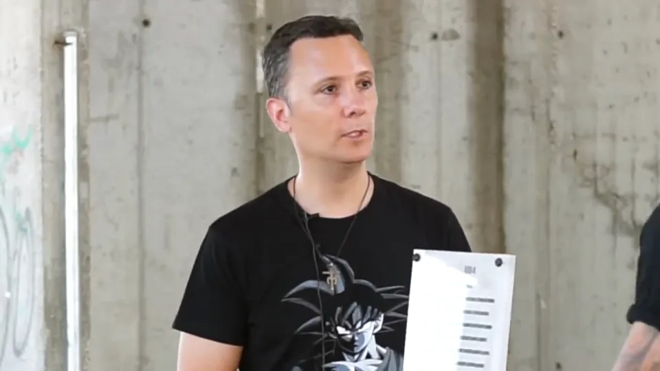 Daniel Pajuelo durante la conversación.