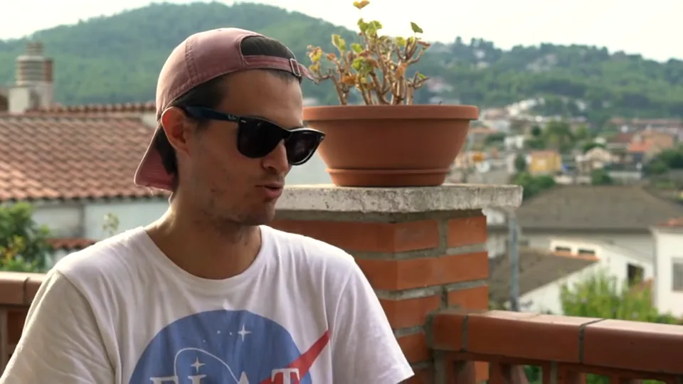 Carles Tamayo durante la conversación.