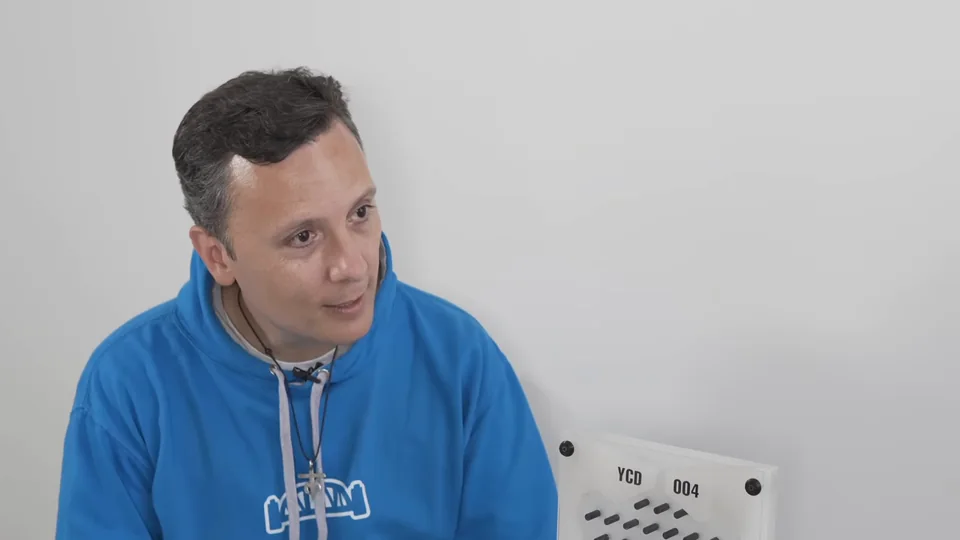 Daniel Pajuelo durante la conversación.