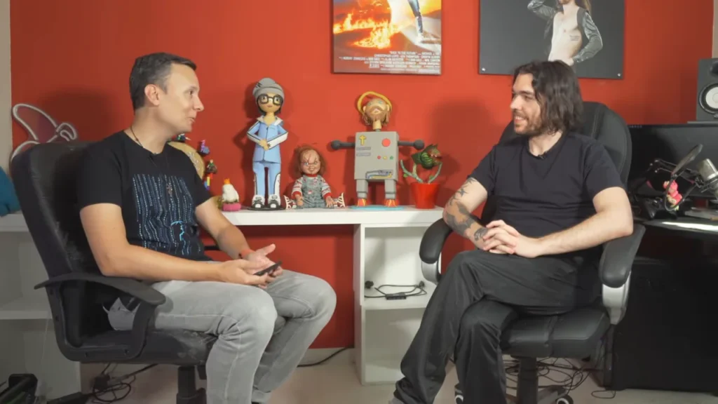 Daniel Pajuelo y Zorman durante la conversación.
