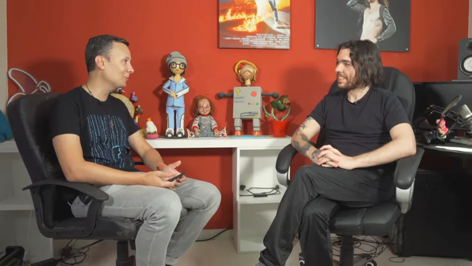 Daniel Pajuelo y Zorman durante la conversación.