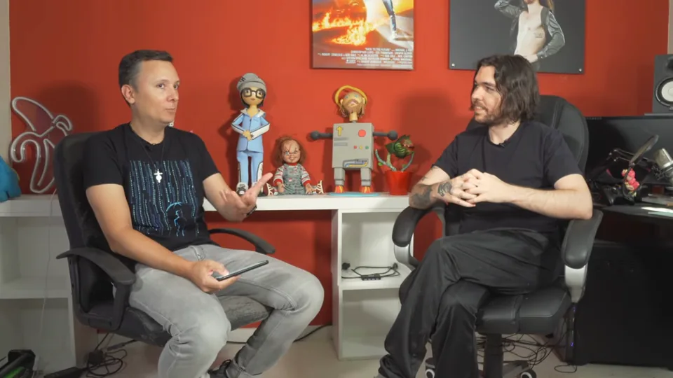 Daniel Pajuelo y Zorman durante la conversación.